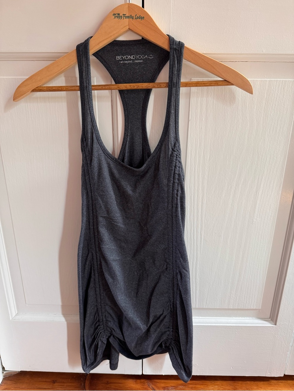 Beyond Yoga Dark Charcoal Racerback Tank Top
